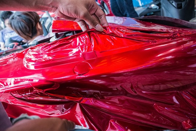 Loat Honda SH doi mau bang decal o Sai Gon hinh anh 6