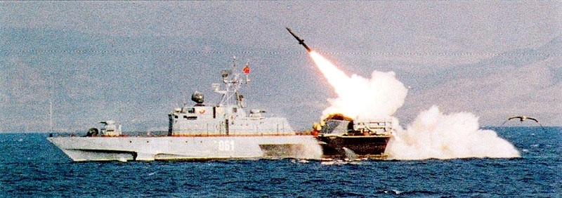 Tên lửa chống ngầm RPK-9 khai hỏa trong một cuộc tập trận. Ảnh: Rusian Defence