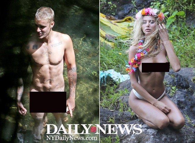 Justin Bieber khoa than ben ban gai moi khi du lich hinh anh 2
