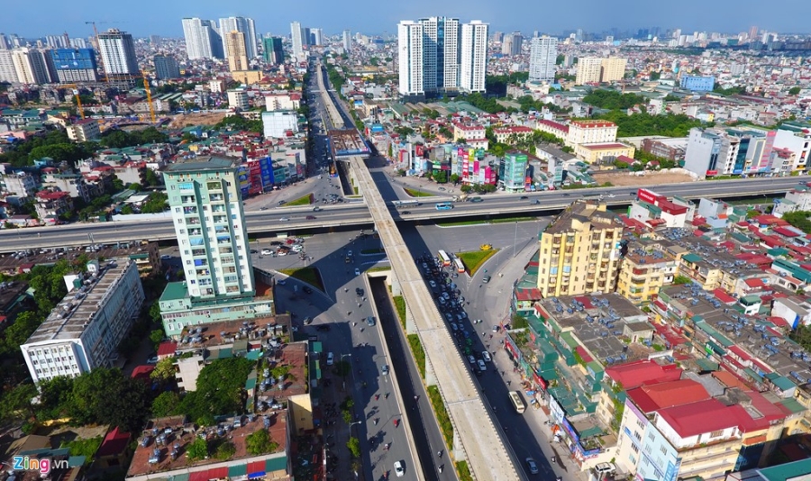 Hinh anh duong sat tren cao ngoan ngoeo xuyen thu do hinh anh 9