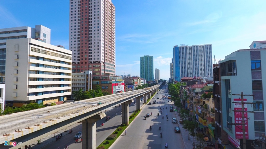 Hinh anh duong sat tren cao ngoan ngoeo xuyen thu do hinh anh 10