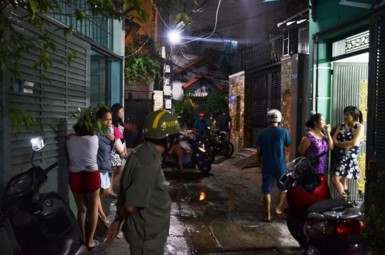  Hiện trường vụ cháy nơi cụ bà tử vong. 