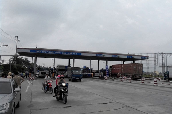 trạm thu phí, BOT, quốc lộ 5, phí đường bô, trạm thu phí BOT
