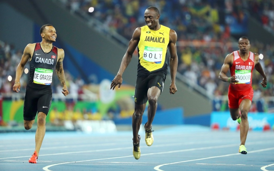 'Tia chop' Bolt tiep tuc cuoi doi thu khi ve nhat o Olympic hinh anh 4