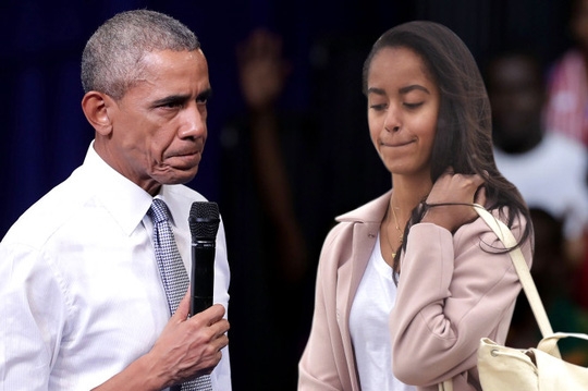  Tổng thống Obama được cho là đã nổi giận với cô con gái lớn. Ảnh: NYpost 