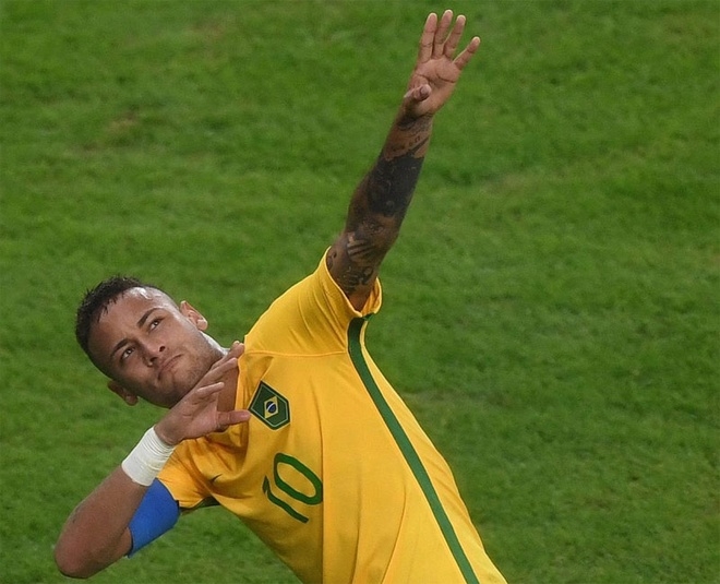 Neymar và khoảnh khắc đi vào lịch sử bóng đá Brazil - ảnh thể thao