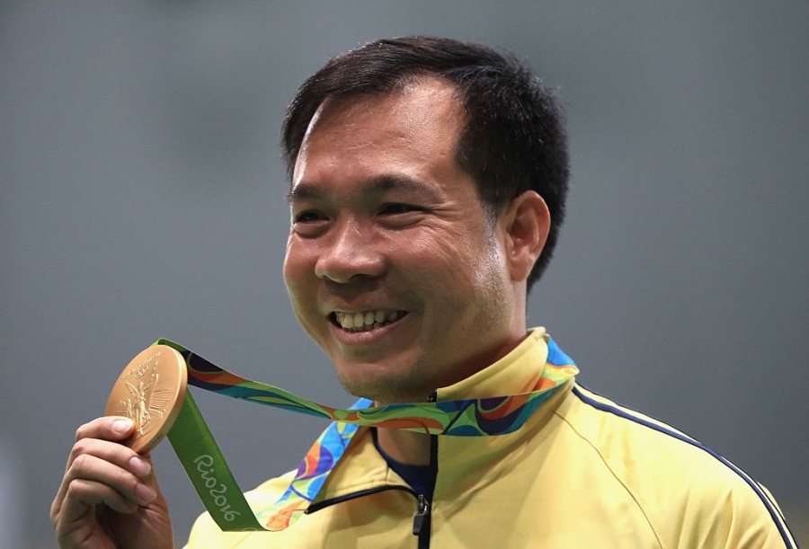 Xạ thủ Hoàng Xuân Vinh, trao thưởng, Olympi Rio 2016, HCV Olympic, HLV Nguyễn Thị Nhung