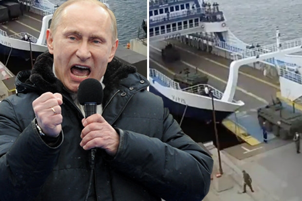 phat hien doan xe tang khong lo cua putin den crimea, nguy co chien tranh? hinh anh 1