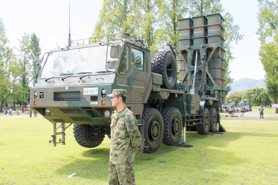 Tên lửa đất đối không tầm trung (SAM) Type 03 của Nhật Bản (Ảnh: Sputnik)