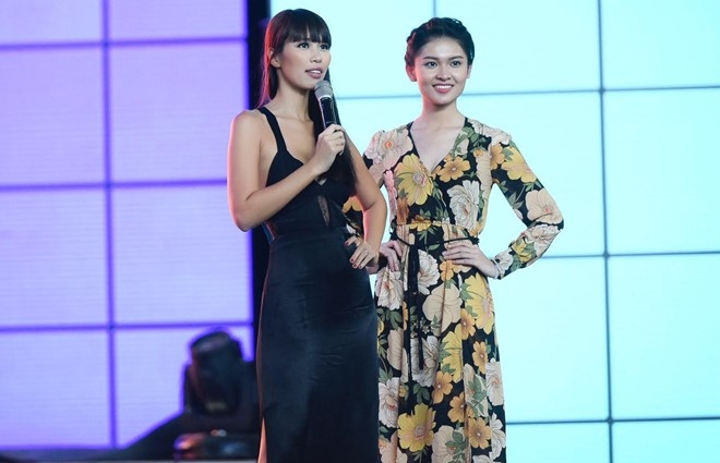 Ha Anh mac goi cam trong phong tap cung thi sinh HHVN hinh anh 6