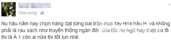 Cư dân mạng phản ứng Hoa hậu Việt Nam 4