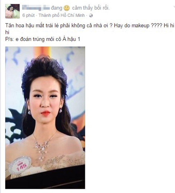 Cư dân mạng phản ứng Hoa hậu Việt Nam 0