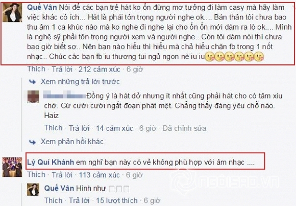 Quế Vân chê Hạ Vi hát dở  0