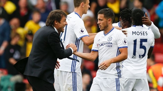 Toa sang duoi thoi Conte, Hazard choc ngoay Mourinho hinh anh 1