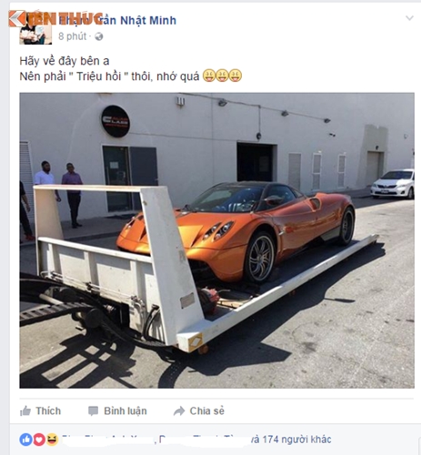 Dai gia Minh Nhua tau “than gio” Pagani Huayra 78 ty