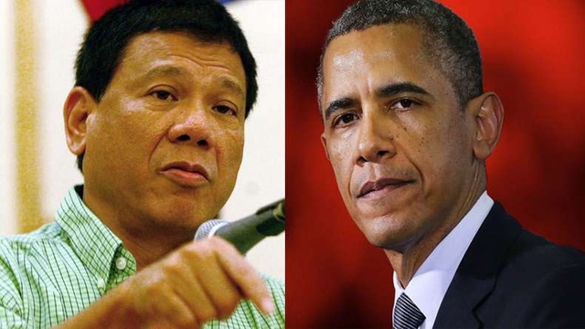  Tổng thống Philippines Rodrigo Duterte (trái) và Tổng thống Mỹ Barack Obama. (Ảnh: Getty) 