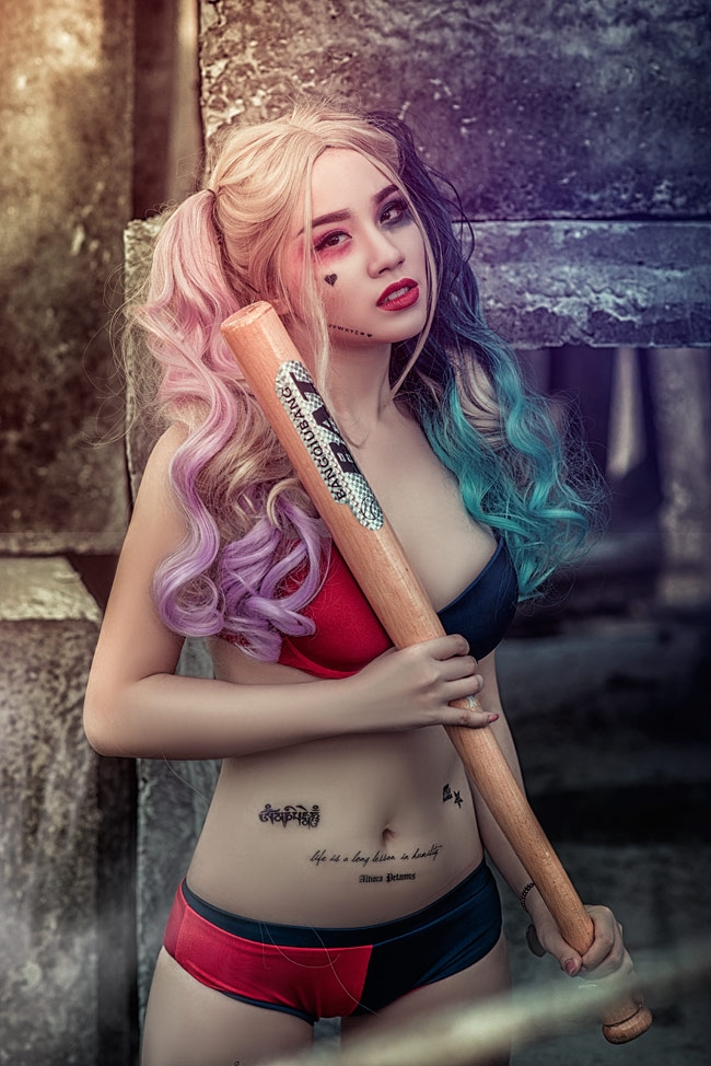 linh miu goi cam hoa than thanh “ac nu” harley quinn hinh anh 9