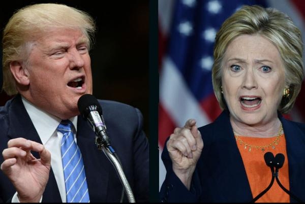  Ứng viên tổng thống đại diện đảng Cộng hòa Donald Trump (trái) và ứng viên Dân chủ Hillary Clinton. (Ảnh: Getty) 