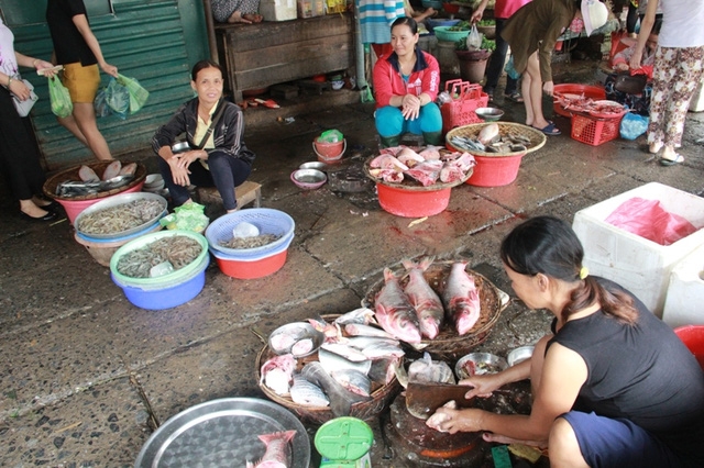 Dù các chợ đã bán hải sản biển trở lại nhưng người tiêu dùng vẫn dè dặt