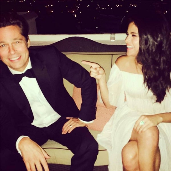 Brad Pitt bi phat hien luu anh Selena Gome trong dien thoai hinh anh 1