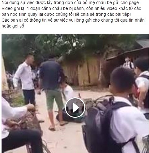 Nam sinh lop 8 tu tu sau khi bi danh, lam nhuc truoc ban be hinh anh 1