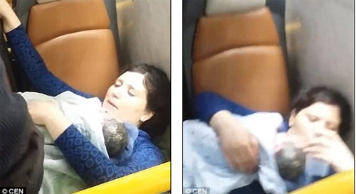 tai xe, canh sat do de cho san phu tren xe bus gay sot mang xa hoi - 2
