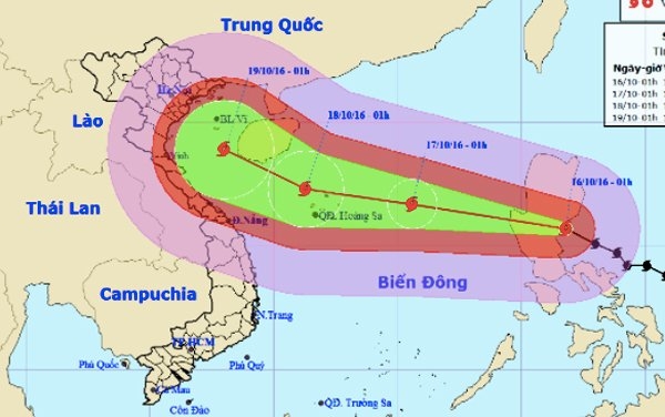 bão số 7, bão sarika, tin bão, cơn bão số 7, bão Sơn Tinh