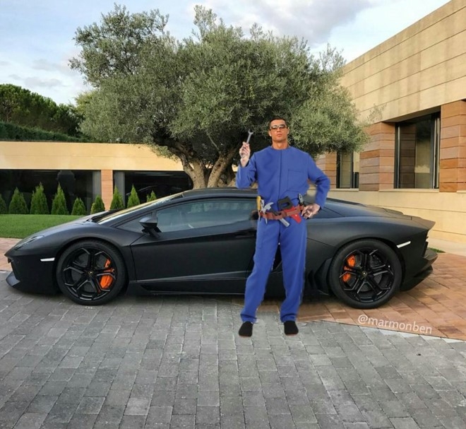 Ronaldo hoa nguoi doi, sieu xayda va tho sua xe hinh anh 5