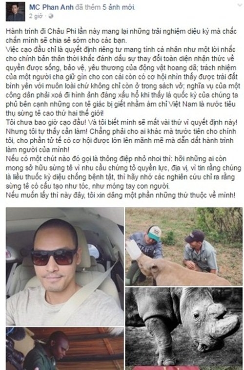 MC Phan Anh, Phan Anh ủng hộ miền Trung, Phan Anh