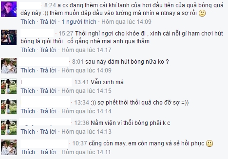 Hot girl Ha Noi nhap vien, liet tay chan vi hut bong cuoi hinh anh 3