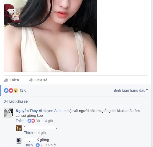 Thúy Vi công khai “so kè” vòng một “khủng” với Bà Tưng hình ảnh 2 thuy vi cong khai “so ke” vong mot “khung” voi ba tung hinh anh 2