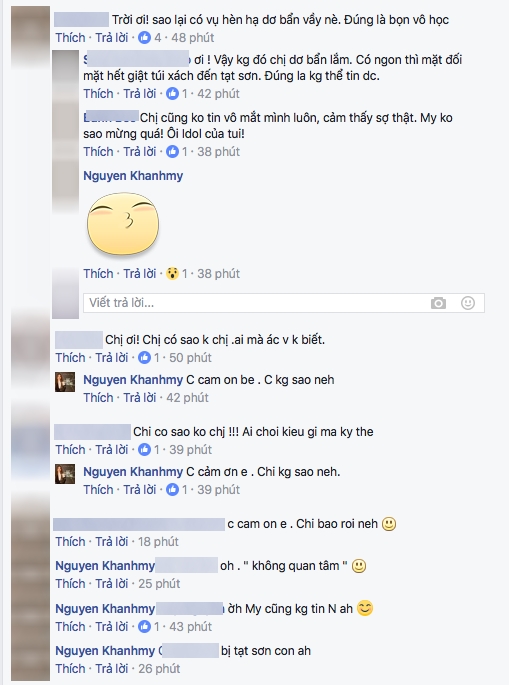 Khá nhiều bạn bè và khán giả đã vào an ủi Khánh My. Trân quý tình cảm của mọi người, người đẹp trả lời từng bình luận của người hâm mộ. - Tin sao Viet - Tin tuc sao Viet - Scandal sao Viet - Tin tuc cua Sao - Tin cua Sao