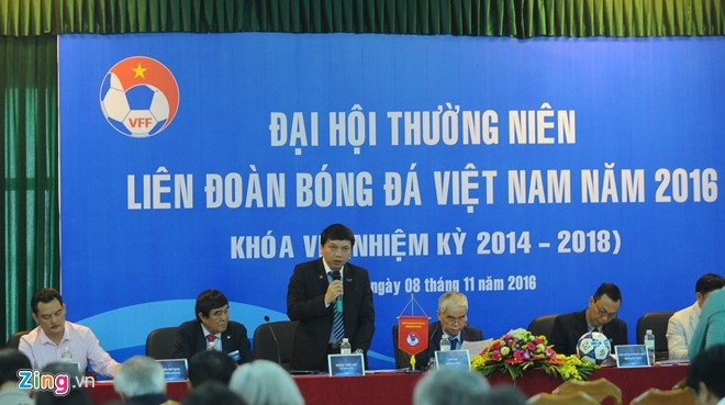 Bau Duc vang mat o Dai hoi thuong nien VFF hinh anh 1
