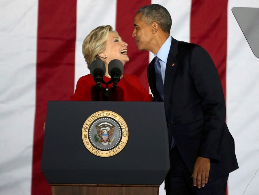 Trump thuc trang dem, Clinton mang 'sao' tranh cu phut cuoi hinh anh 9