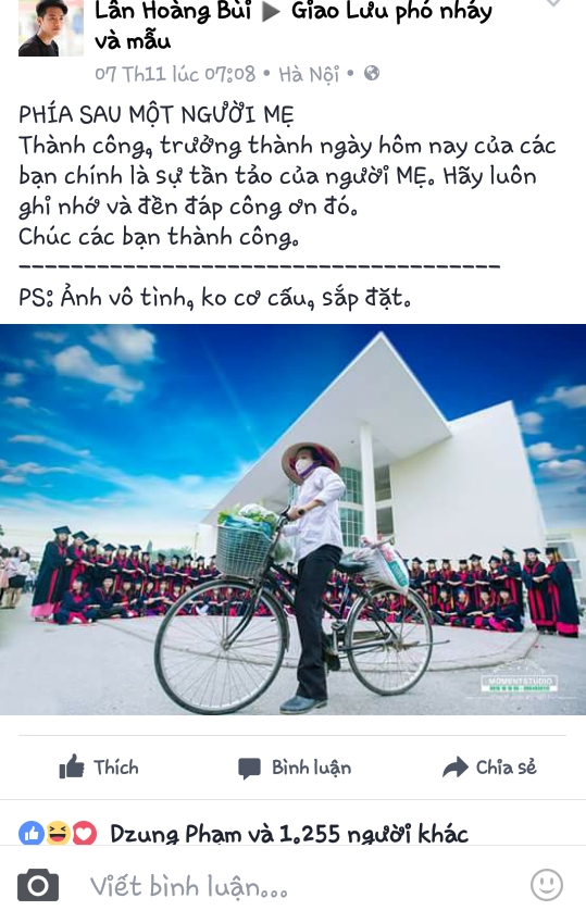  Bức ảnh được đăng tải nhận được nhiều lượt like và bình luận của cộng đồng mạng 