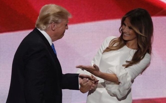 Bà Melania Trump khẳng định rất hạnh phúc khi được luôn âm thầm bên cạnh, hỗ trợ động viên chồng mình, tân tổng thống Mỹ Donald Trump /// Reuters