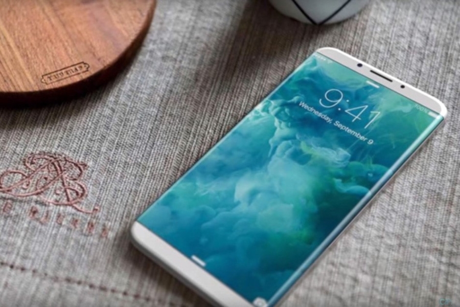 Bản dựng iPhone 8 với thiết kế màn hình cong, không viền. Ảnh: BGR.