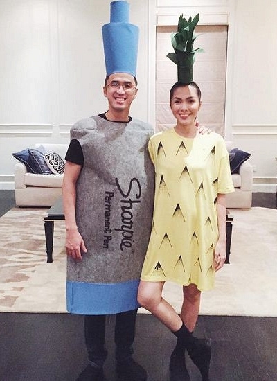 Cuối tháng 10 qua, Hà Tăng chia sẻ ảnh đón Halloween