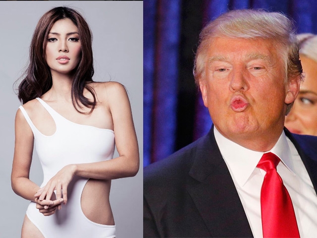 Nhan sắcgợi cảm của á hậu muốn làm việc cho ông Trump - 1