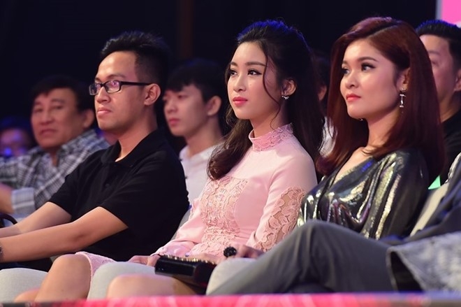 Noo Phuoc Thinh ga lang khi gap hoa hau Do My Linh hinh anh 4