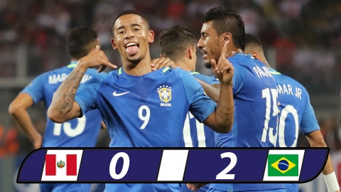 Thắng nhẹ Peru, Brazil xây chắc ngôi đầu