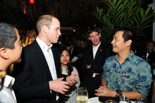 MC Phan Anh là một trong những khách mời của buổi gặp gỡ Hoàng tử Anh. (Ảnh: Đại sứ quán Anh tại Việt Nam)