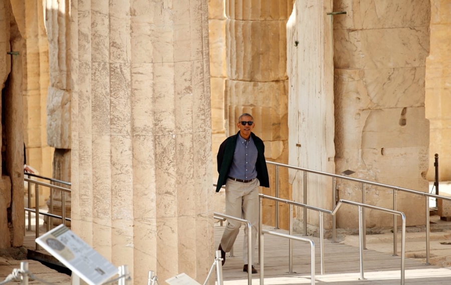 Obama den xu than thoai, thuc hien uoc mo tham den Parthenon hinh anh 4