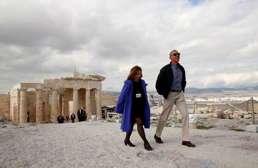 Obama den xu than thoai, thuc hien uoc mo tham den Parthenon hinh anh 5