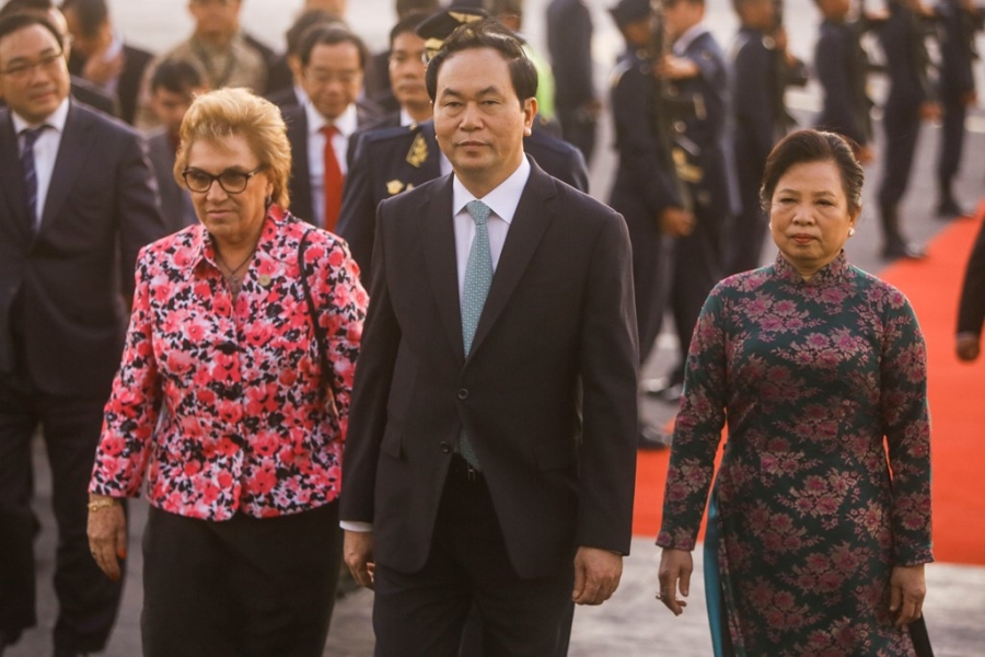 Chu tich nuoc Tran Dai Quang den Peru du hoi nghi APEC 2016 hinh anh 5