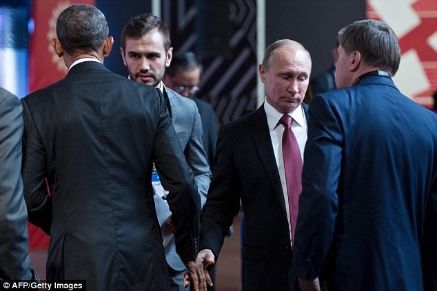 Cai bat tay lanh lung giua Obama va Putin hinh anh 1