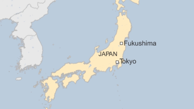  Động đất xảy ra ngoài khơi tỉnh Fukushima ở đông bắc Nhật Bản (Đồ họa: BBC) 