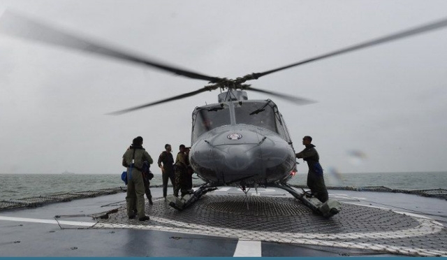  Một chiếc trực thăng Bell của quân đội Indonesia. (Ảnh minh họa: AFP) 