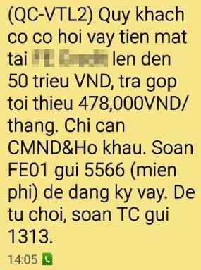 Khach to van nhan duoc tin nhan rac, Viettel phan phao hinh anh 1