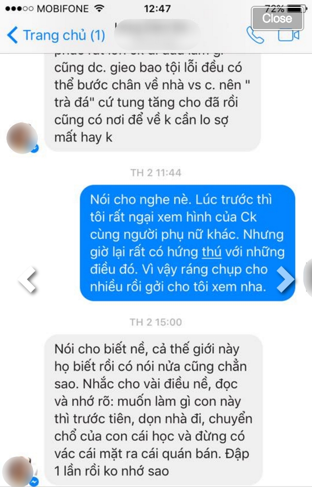 Ngỡ đùa mà thật: Bồ nhí của chồng nhắn tin hăm doạ, dằn mặt người thân của vợ - Ảnh 7.